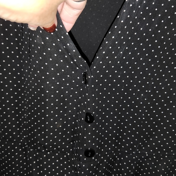 Sadie & Sage Cropped Wide-Leg Polka Dot Jumpsuit - Picture 7 of 9